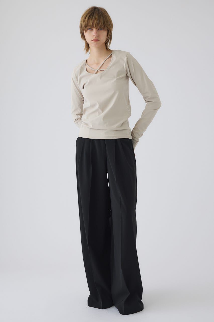 RIM.ARK 「Cross strap skin tops」|Tシャツ・カットソー|