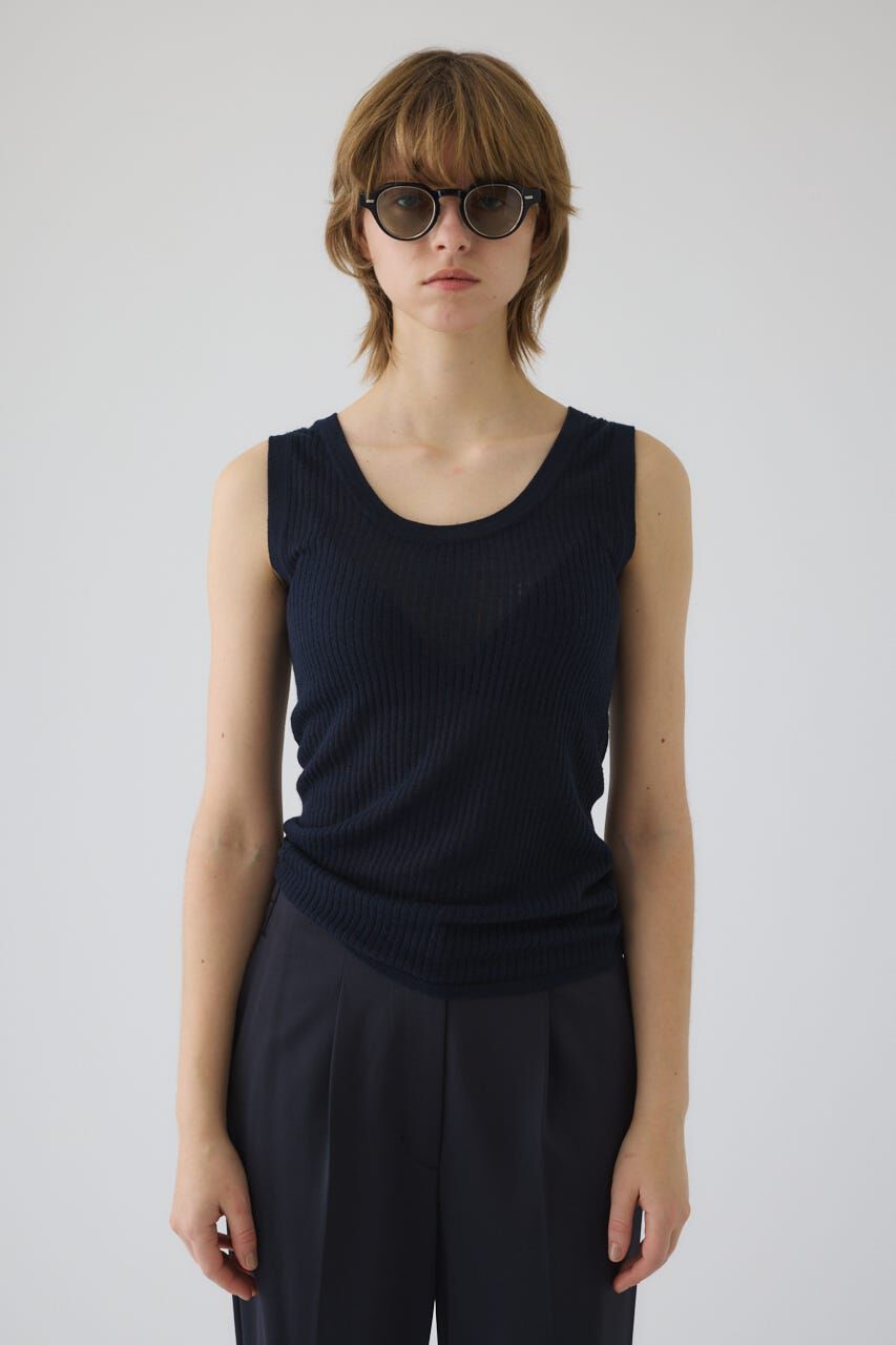 RIM.ARK 「Needle knit tank top」|タンクトップ|NVY