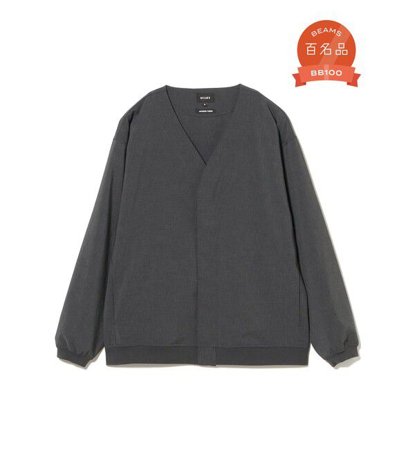 BEAMS「BEAMS｜EVALET(R)  カーディガン｜ カーディガン｜吸水速乾 エバレット｜リラックスフィット」|カーディガン|CHARCOAL.G