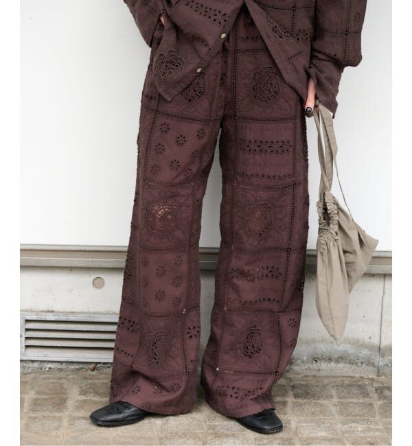 OUTDOOR PRODUCTS Usual Things「LOGAN ex レーストラックパンツ」|スラックス|ブラウン