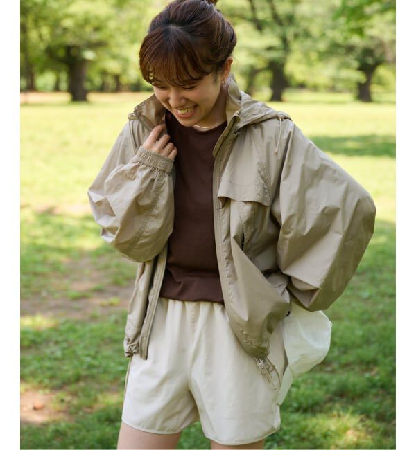 OUTDOOR PRODUCTS Usual Things「≪予約≫ULT SPORTS RUNNIN' PACKABLE TRACK JACKET」|ブルゾン・スタジャン|ベージュ