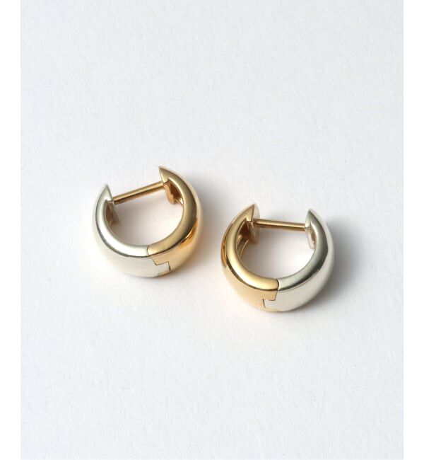 Lilas by Spick&Span「《WEB限定》バイカラー2WAYフープピアス K10（両耳）」|ピアス|