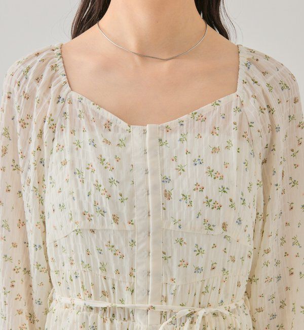  「小花コルセットワンピース」|ワンピース|