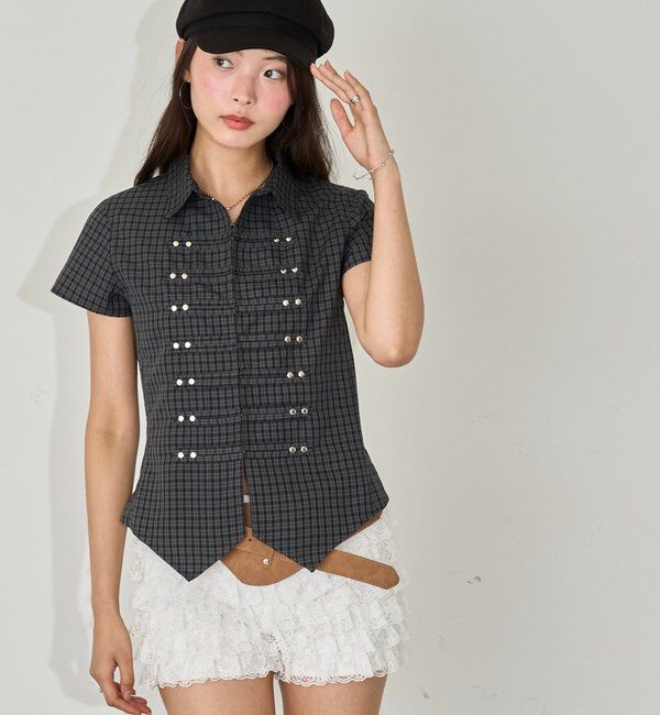  「【WEB限定】ナポレオンコンパクト半袖シャツ」|シャツ・ブラウス|