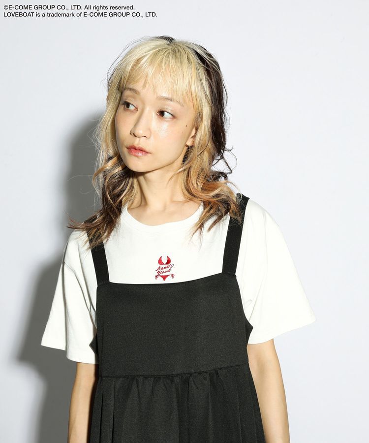 Green Parks「■LOVEBOAT ビキニ刺繍TEE」|Tシャツ・カットソー|White