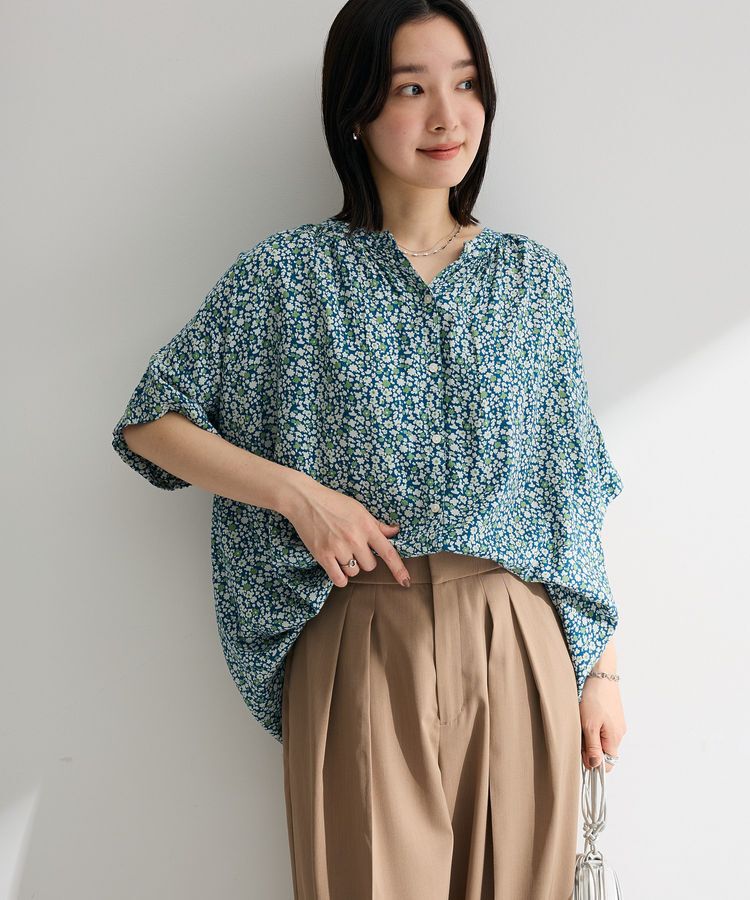 Green Parks「【WEB限定】アソート柄さらっとレーヨンブラウスⅡ」|シャツ・ブラウス|
