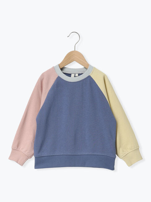 Samansa Mos2 Lagom「クレイジー配色ラグラントレーナー」|Tシャツ・カットソー|