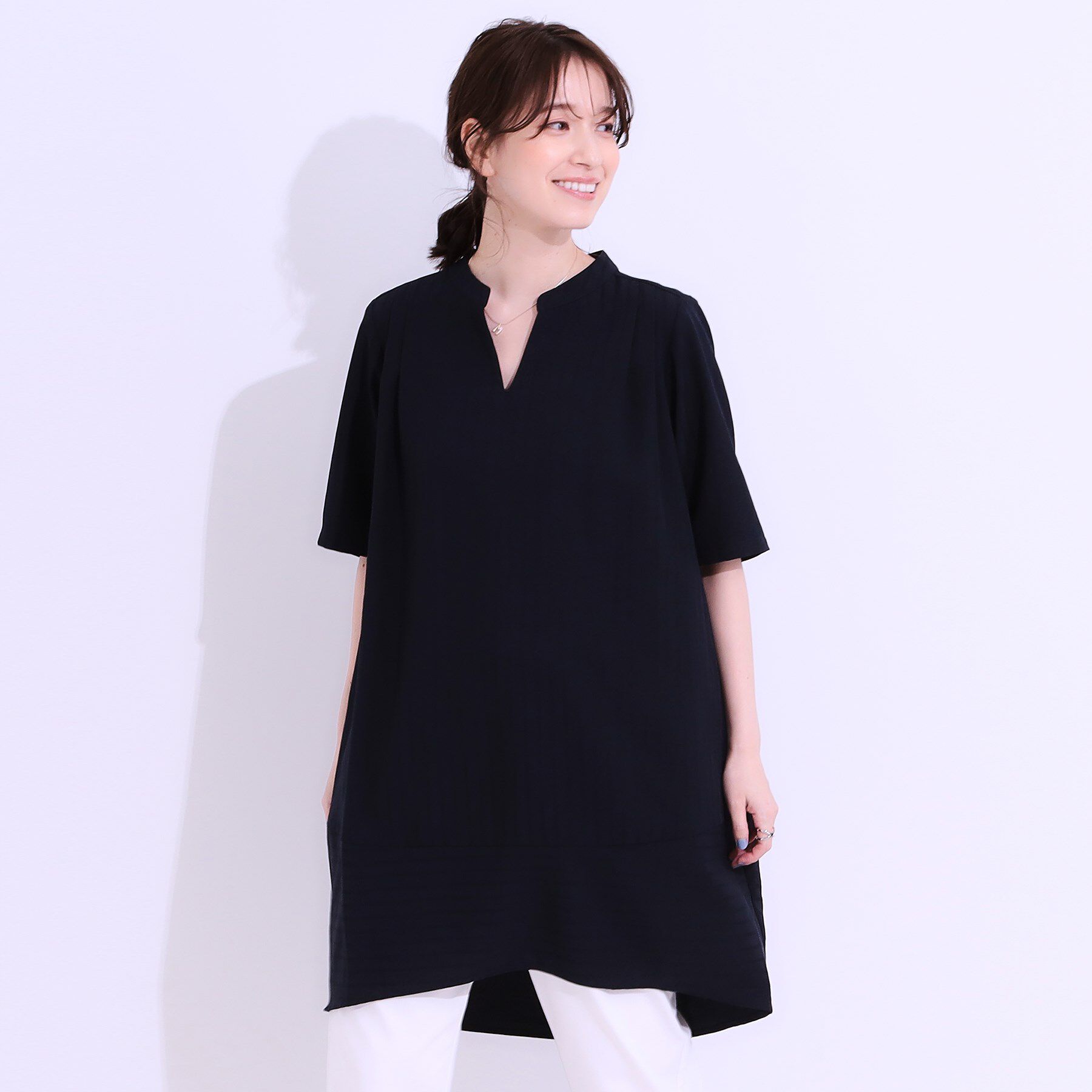 SHOO･LA･RUE「【洗える】楽に体型カバー叶う チュニックワンピース」|チュニック|
