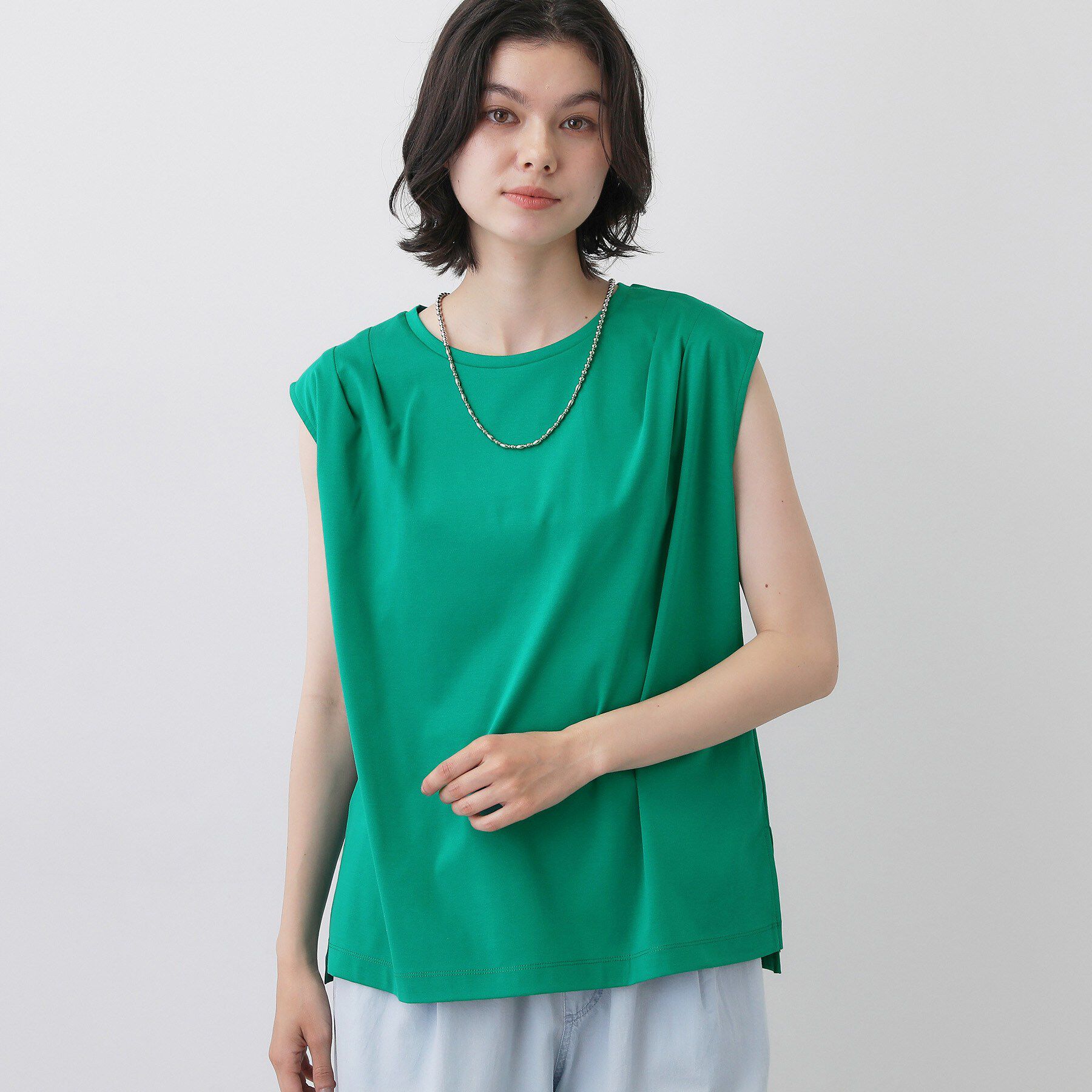 Dessin「【UVカット／接触冷感】ノースリーブカットソー」|Tシャツ・カットソー|