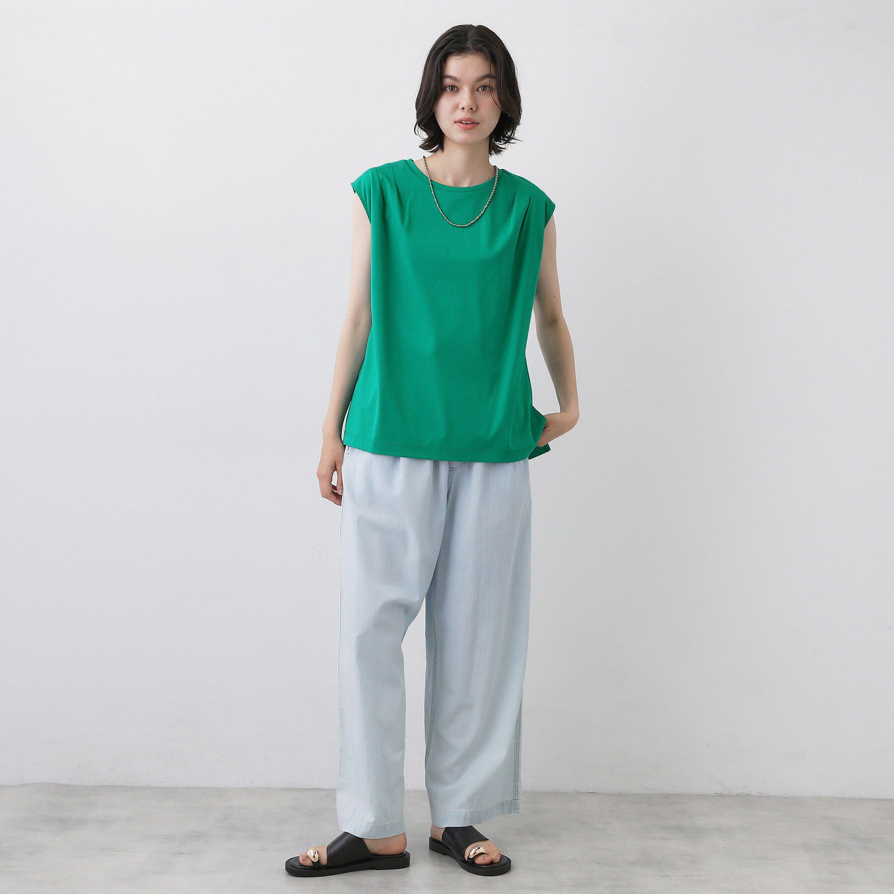Dessin「【UVカット／接触冷感】ノースリーブカットソー」|Tシャツ・カットソー|