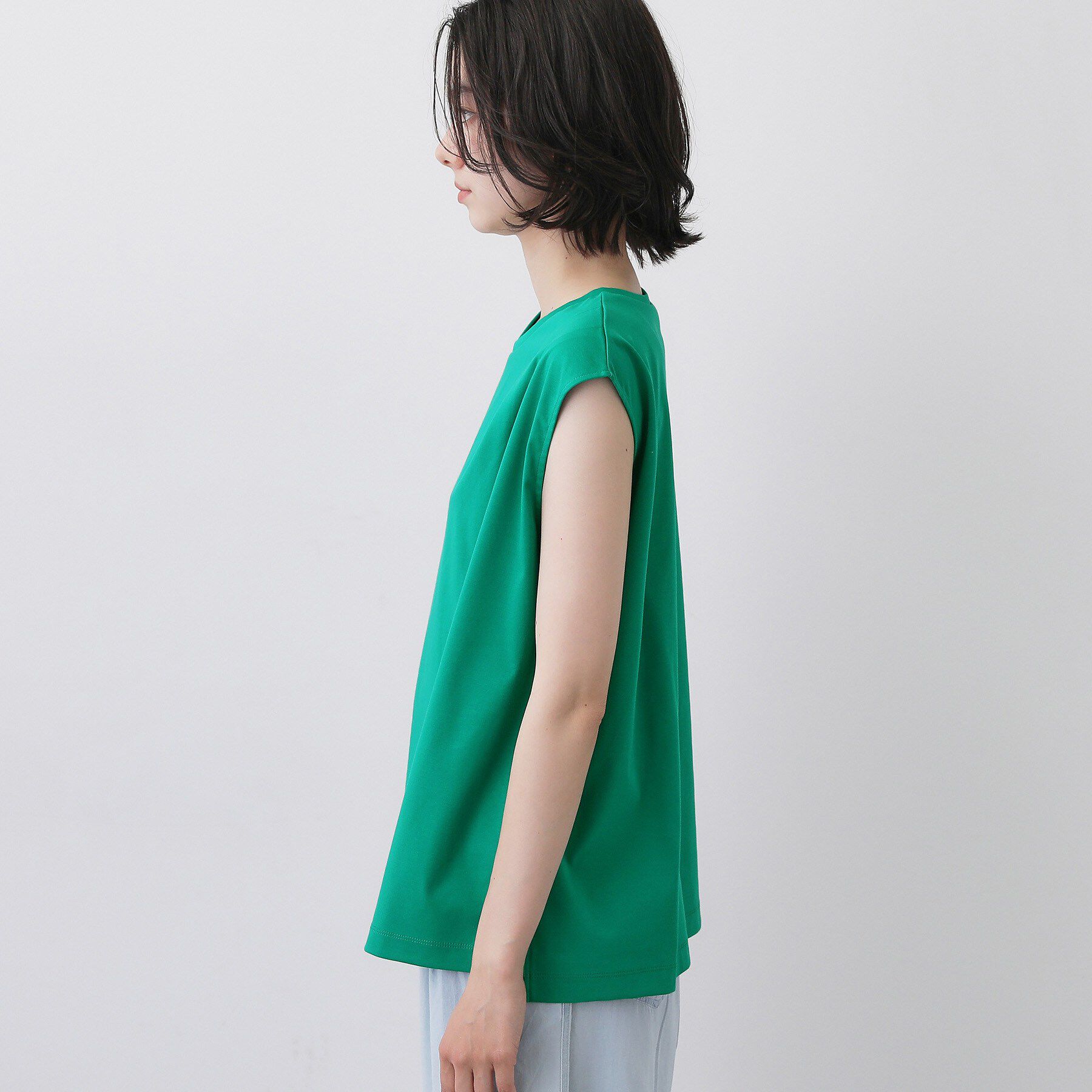 Dessin「【UVカット／接触冷感】ノースリーブカットソー」|Tシャツ・カットソー|