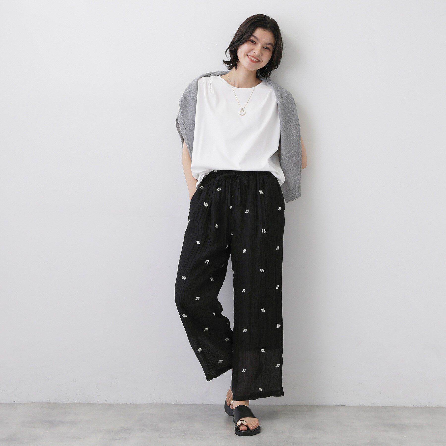 Dessin「【UVカット／接触冷感】ノースリーブカットソー」|Tシャツ・カットソー|