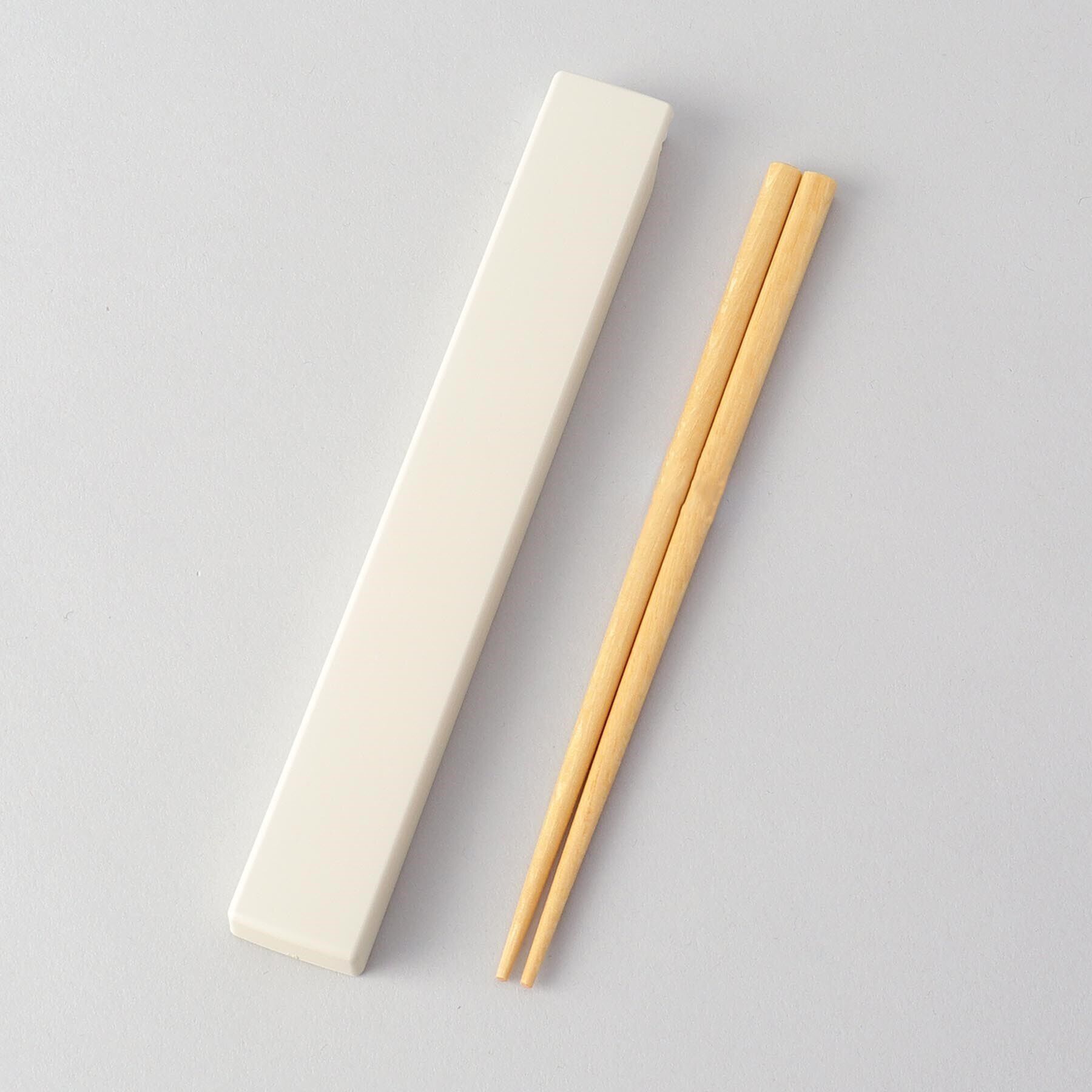 212 KITCHEN STORE「やさしい彩 箸箱＆抗菌箸 乳白色」|食器・キッチングッズ|