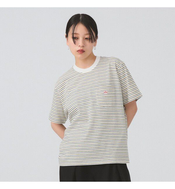 Ray BEAMS 「DANTON / ストライプ ポケット Tシャツ」|Tシャツ・カットソー|