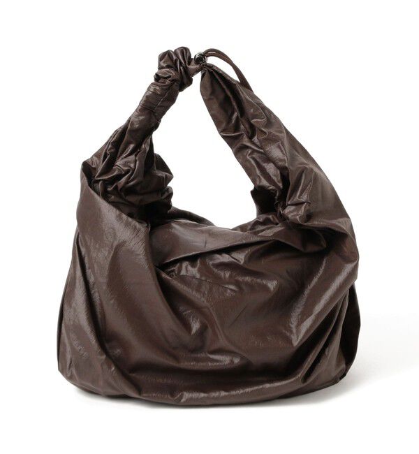 Ray BEAMS 「ACOC / Glossy Mid Tangle Twist Bag」|トートバッグ|BROWN