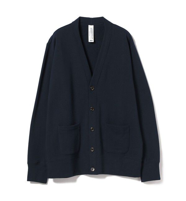 BEAMS PLUS「BEAMS PLUS｜【別注】LOOPWHEELER / Extra Light Plus Sweat Cardigan｜カーディガン｜ループウィラー 」|カーディガン|LWマリン(DK.NAVY)