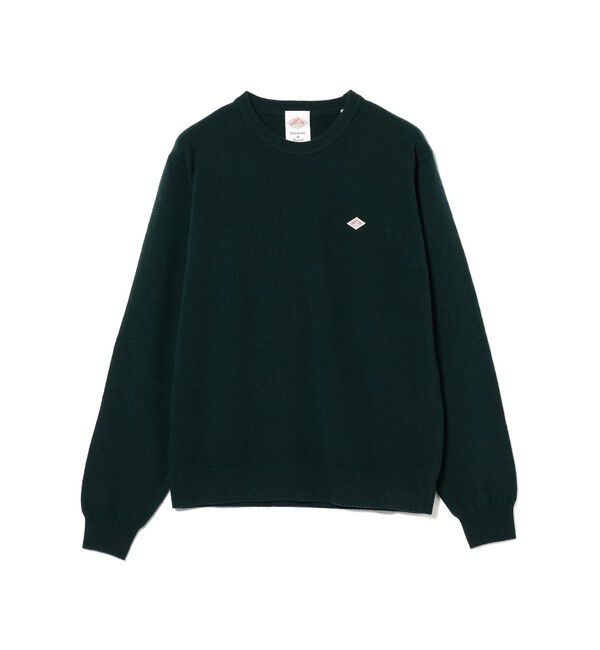BEAMS「DANTON / Lambswool Crew Neck Knit」|ニット・セーター|DK.GREEN