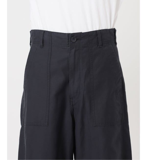 U by SPICK&SPAN「《追加予約》コットリネンバレルレッグルーズベイカーパンツ」|カーゴ|