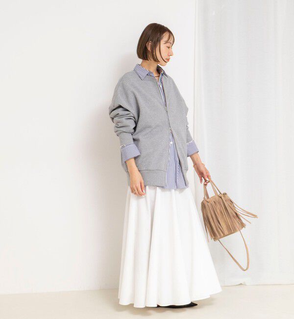 NOLLEY'S「【WEB限定】ウォッシャブルヴィンテージタフタマチ入りマキシスカート」|スカート|