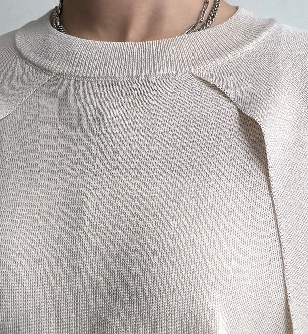  「【WEB限定】ケープニットトップス」|ニット・セーター|
