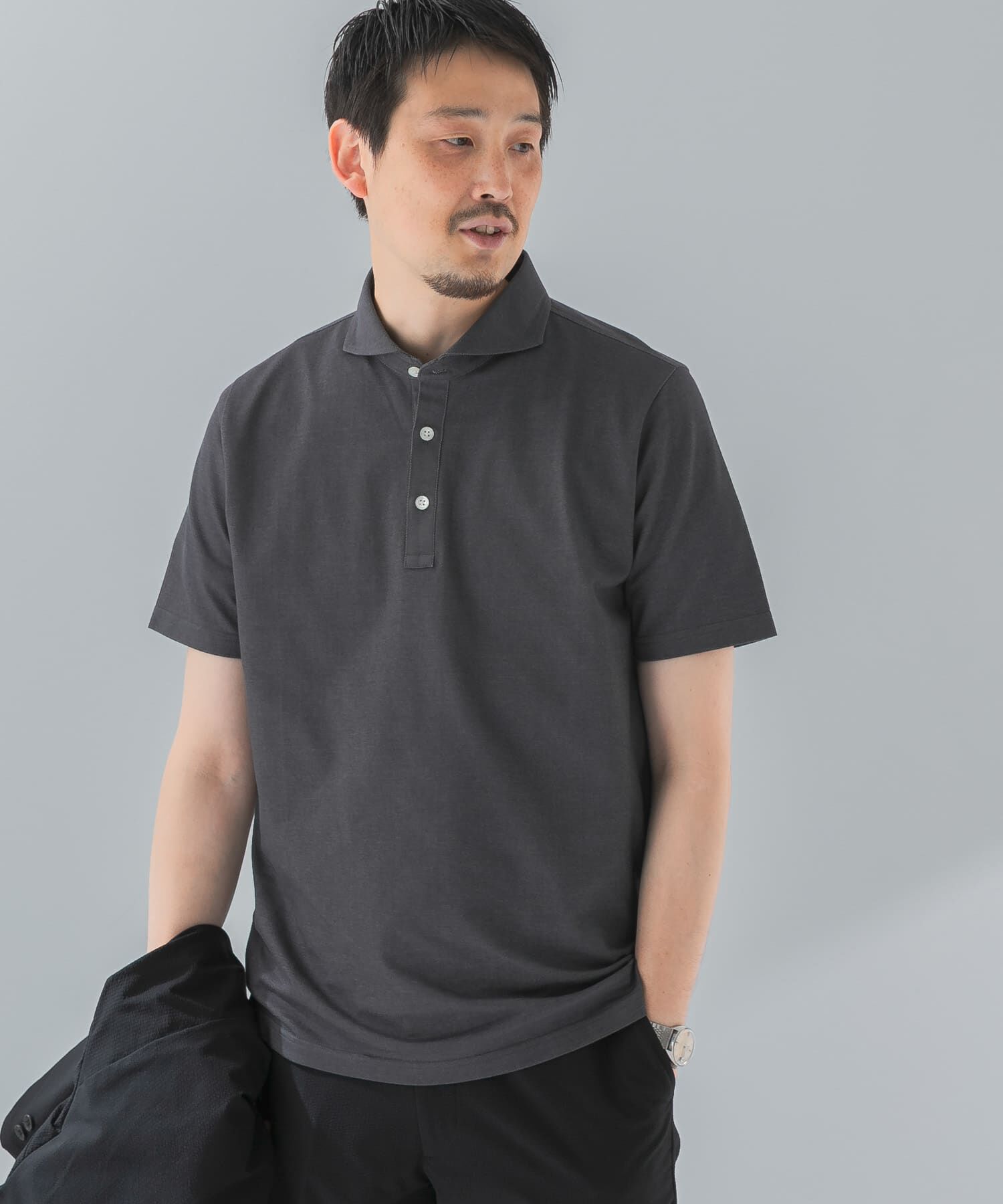 URBAN RESEARCH DOORS「『吸水速乾』LIFE STYLE TAILOR　カッタウェイ半袖プルオーバー」|シャツ・ブラウス|