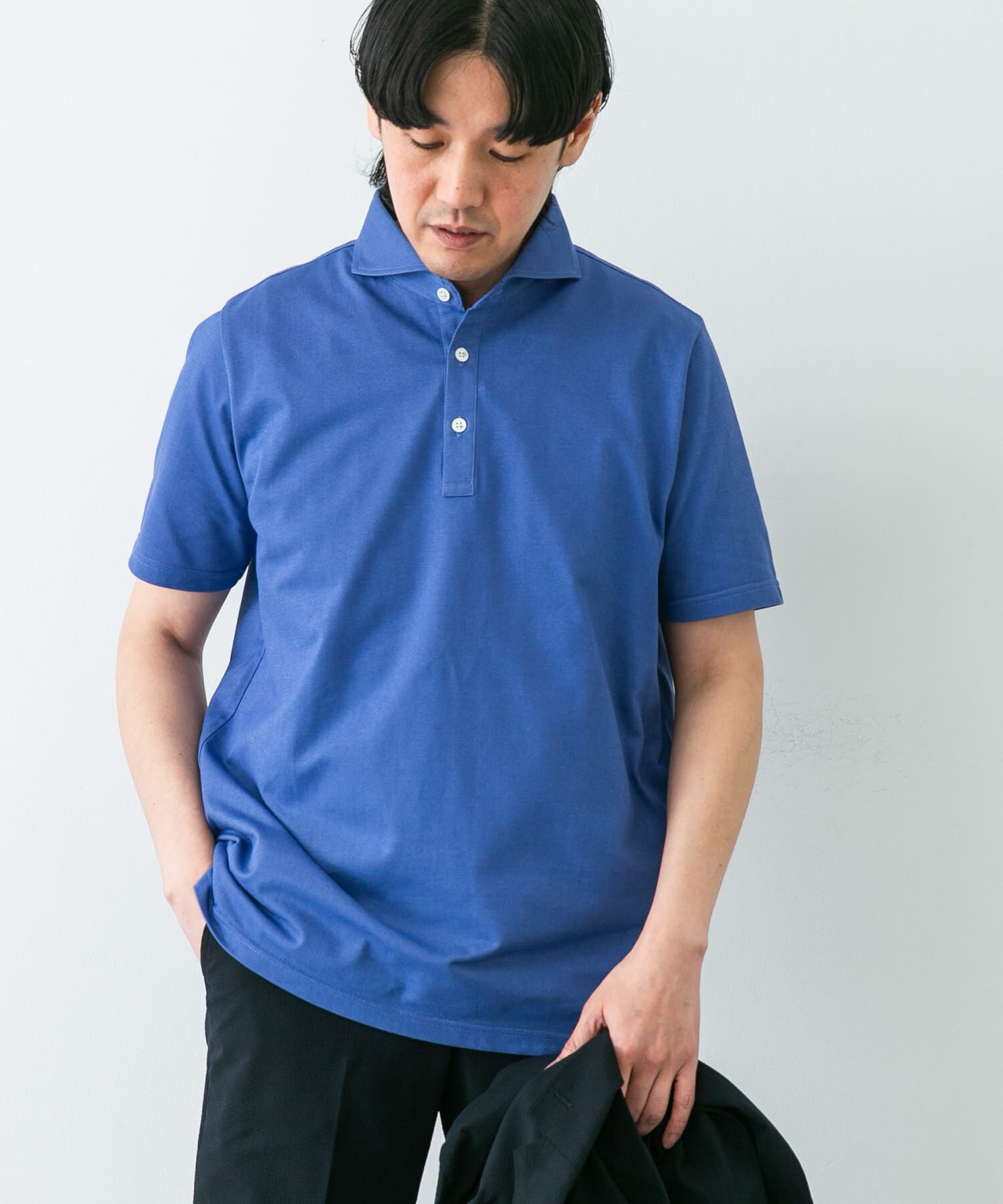 URBAN RESEARCH DOORS「『吸水速乾』LIFE STYLE TAILOR　カッタウェイ半袖プルオーバー」|シャツ・ブラウス|