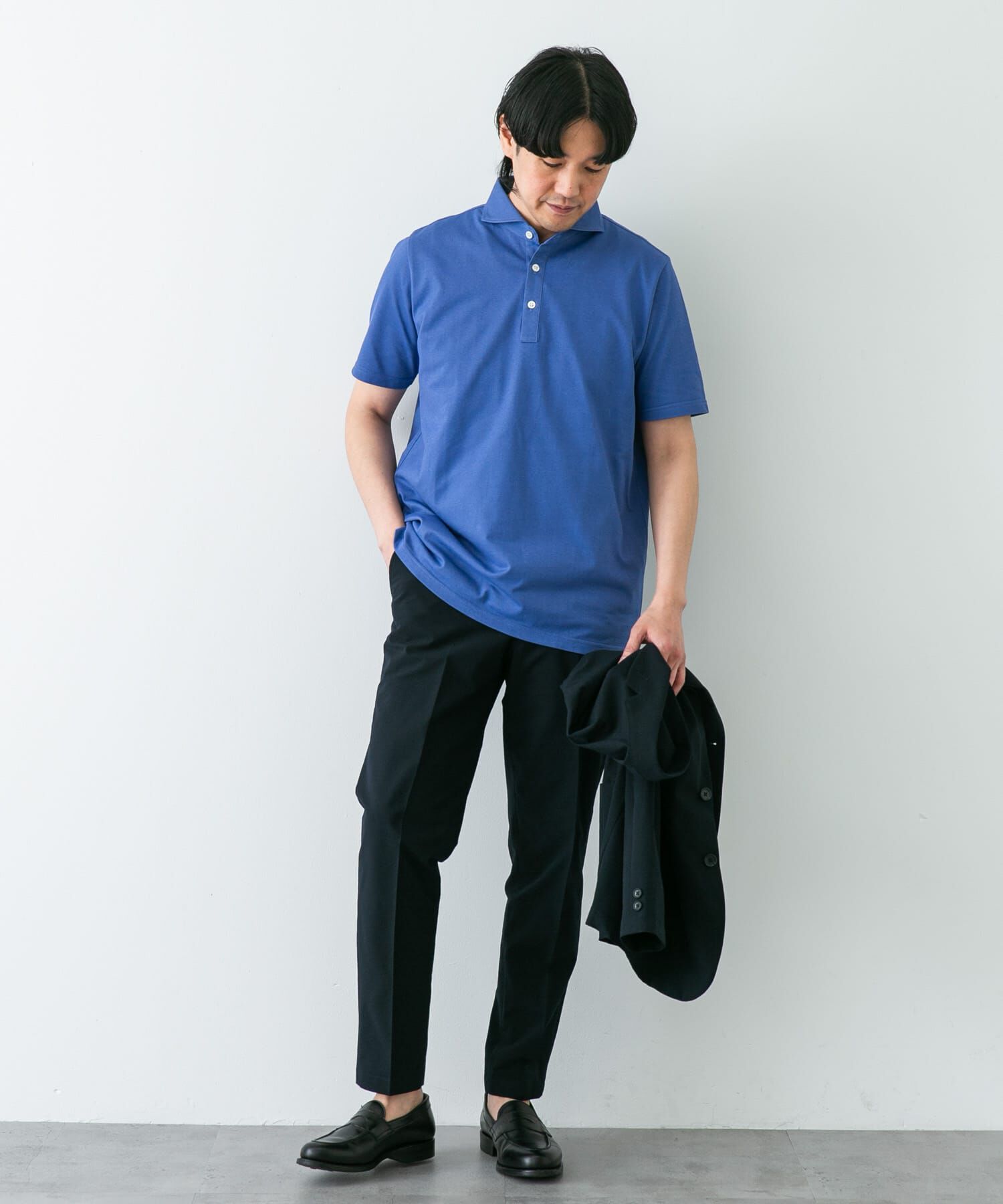 URBAN RESEARCH DOORS「『吸水速乾』LIFE STYLE TAILOR　カッタウェイ半袖プルオーバー」|シャツ・ブラウス|