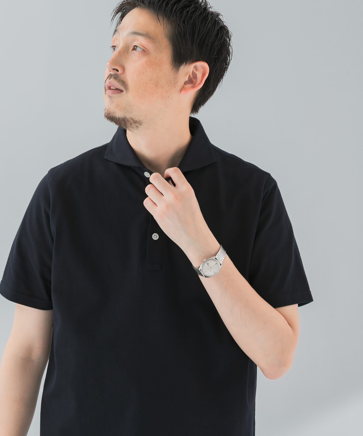 URBAN RESEARCH DOORS「『吸水速乾』LIFE STYLE TAILOR　カッタウェイ半袖プルオーバー」|シャツ・ブラウス|