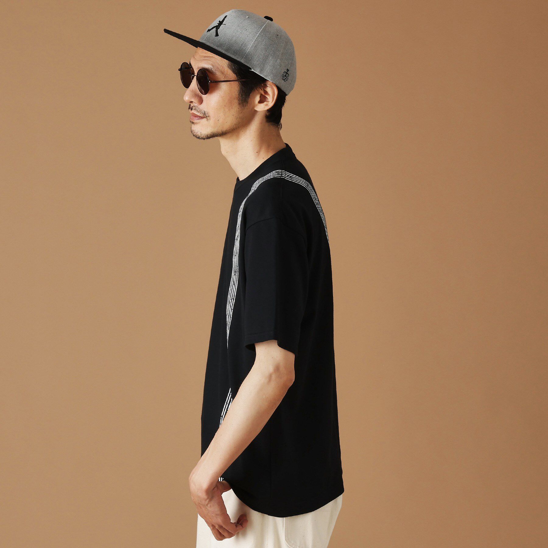 40CARATS&525「サスペンダートロンプロイユ半袖Tシャツ」|Tシャツ・カットソー|