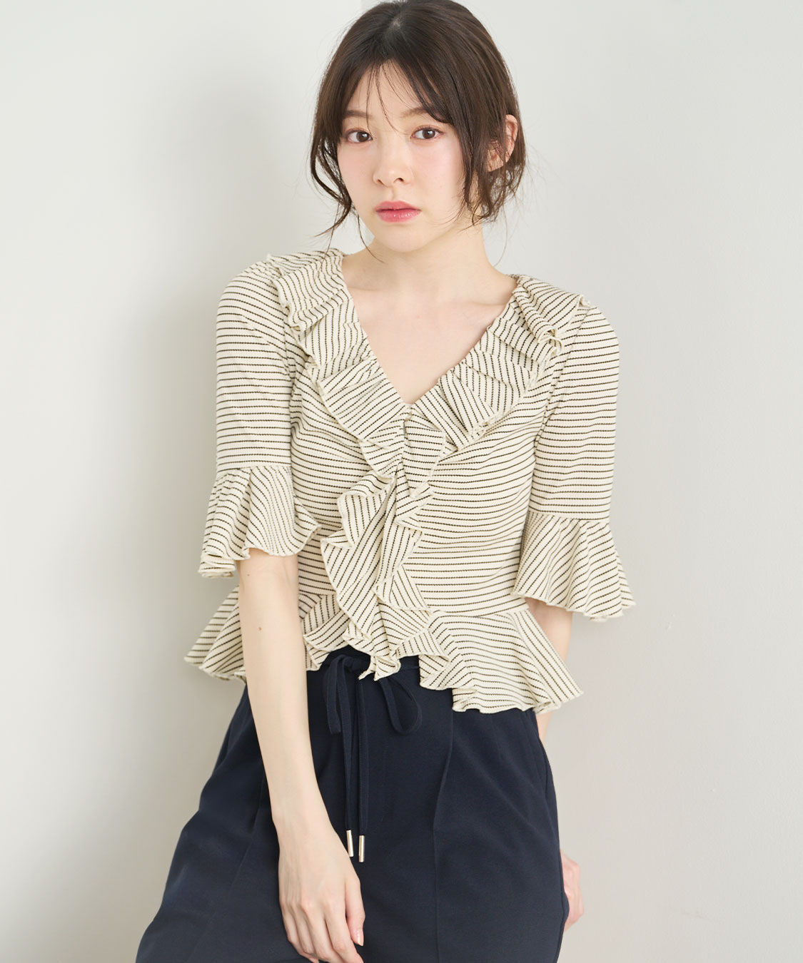 COCO DEAL「ラッフルカットトップス」|Tシャツ・カットソー|