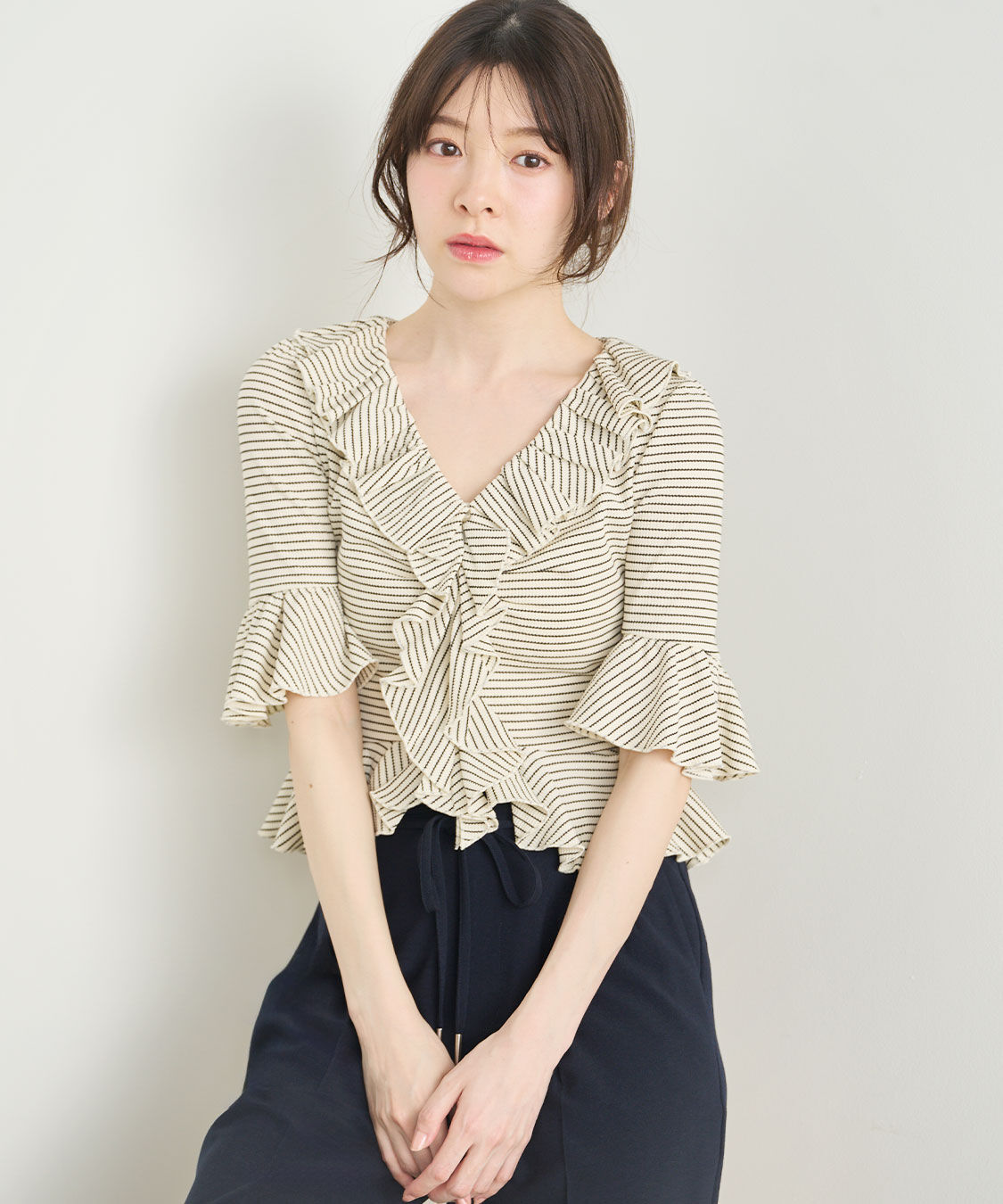 COCO DEAL「ラッフルカットトップス」|Tシャツ・カットソー|