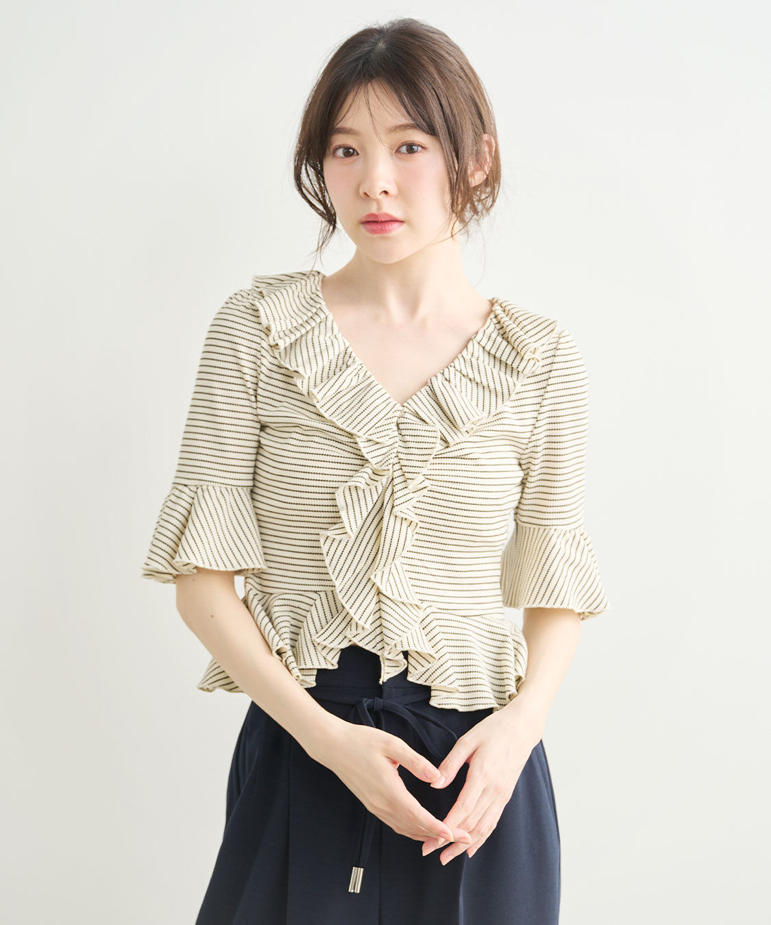 COCO DEAL「ラッフルカットトップス」|Tシャツ・カットソー|