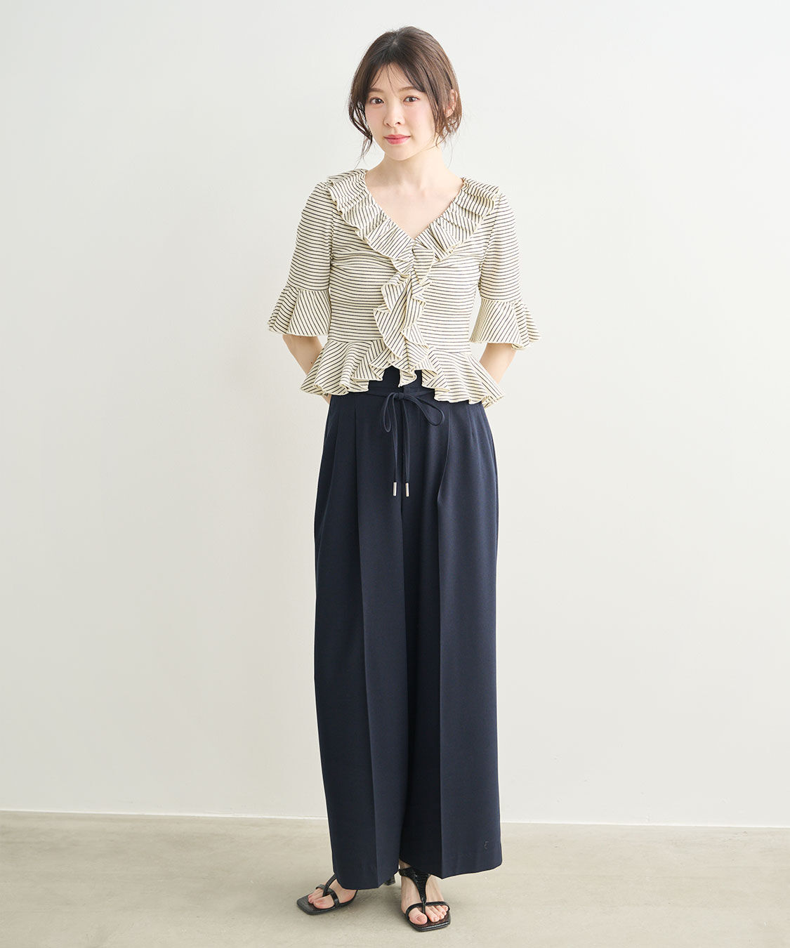 COCO DEAL「ラッフルカットトップス」|Tシャツ・カットソー|