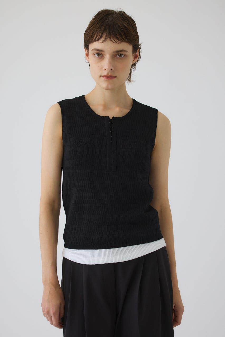 RIM.ARK 「Round neck hook tank」|タンクトップ|