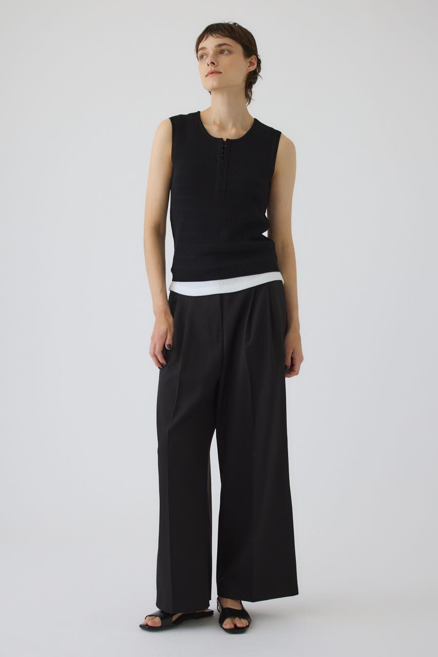 RIM.ARK 「Round neck hook tank」|タンクトップ|