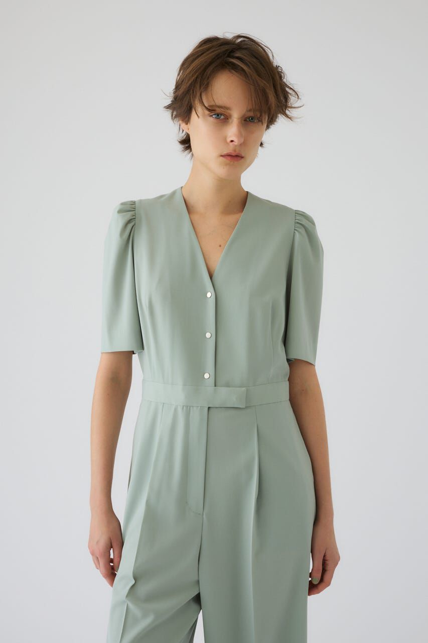 RIM.ARK 「Puff sleeve solid jumpsuit」|その他|