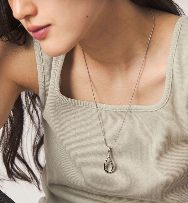 UNITED ARROWS green label relaxing「シズクフレーム スライド ネックレス」|ネックレス|SILVER