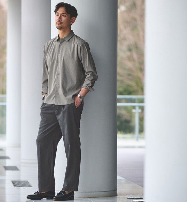 UNITED ARROWS green label relaxing「【WEB限定】JUST fit エアリー ストライプ シャツ」|シャツ・ブラウス|