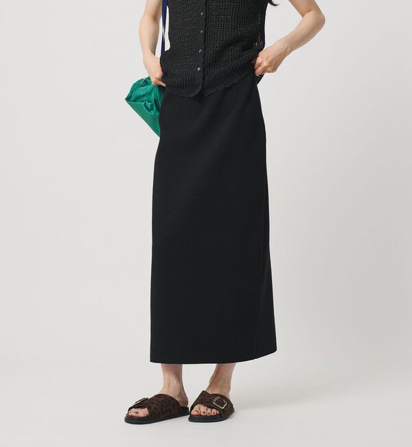 BEAUTY&YOUTH UNITED ARROWS「【WEB限定 Wardrobe DAILY MINIMAL】ミラノリブ ニットスカート ウォッシャブル」|スカート|BLACK