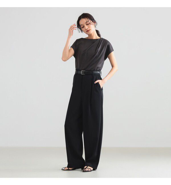 Demi-Luxe BEAMS 「アシンメトリー ドレープ プルオーバー」|Tシャツ・カットソー|