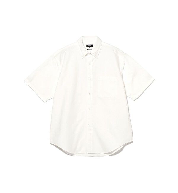 BEAMS「オックスフォード ボタンダウンシャツ 5分丈【ワイドフィット】」|シャツ・ブラウス|