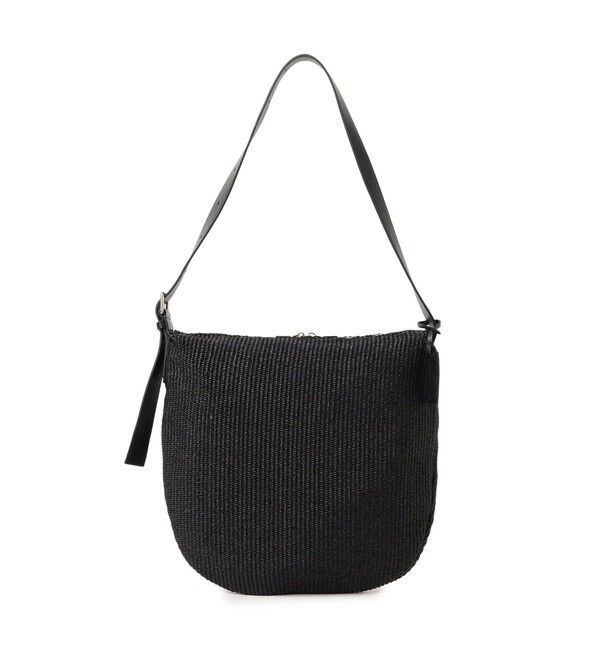 BEAMS「レザー ワンショルダーバッグ」|リュック|BLACK