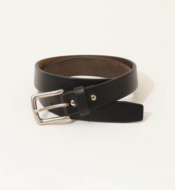SHIPS any「SHIPS any: HORWEEN  ベーシック レザーベルト◇」|ベルト|ブラック