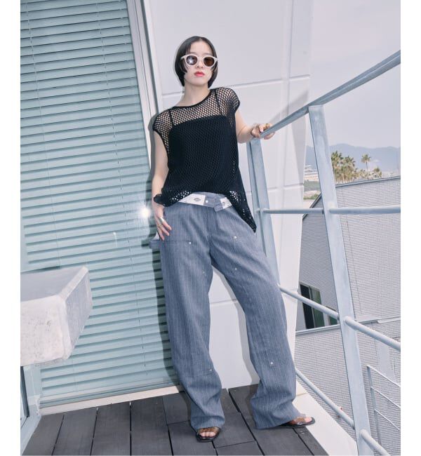  「《予約》COTTON MESH TANK TOP：カットソー」|Tシャツ・カットソー|