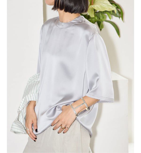  「《追加予約4》SATIN Tシャツ」|Tシャツ・カットソー|シルバー