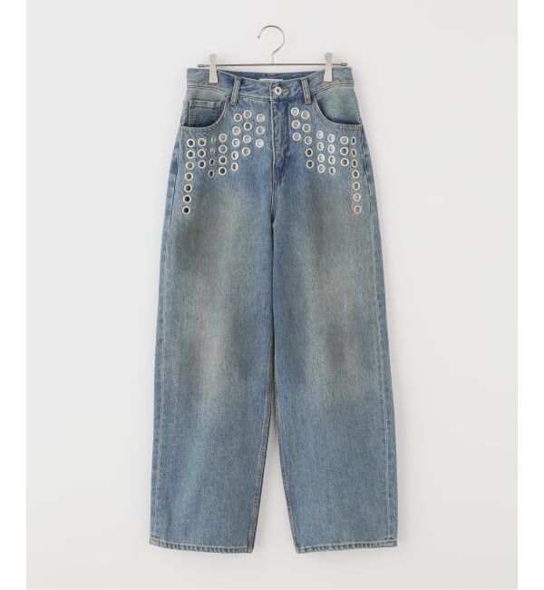 JOINT WORKS「アイレット ディテール ワイドデニムパンツ / J EYELET DETAIL PANTS」|デニム|