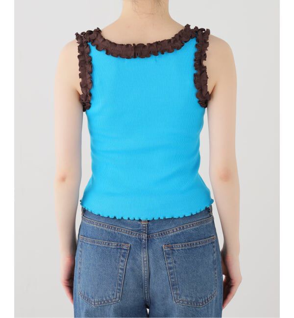 PULP「OMO / オモ Ruffle Rib Tank」|タンクトップ|