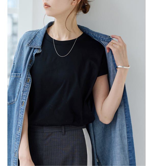 JOURNAL STANDARD「《追加2》汗ジミ防止ナノシアコンパクトTシャツ」|Tシャツ・カットソー|ブラック