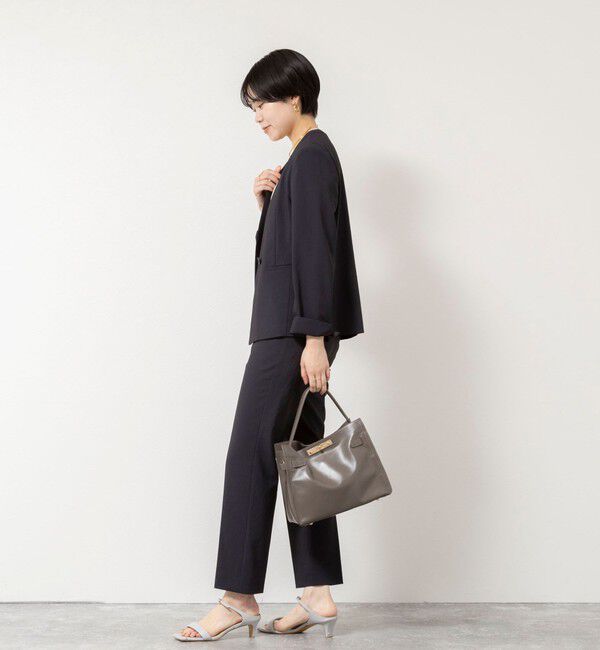 NOLLEY'S sophi「《セットアップ対応/UVカット/接触冷感》ウォッシャブルDry toro ノーカラージャケット」|ノーカラージャケット|