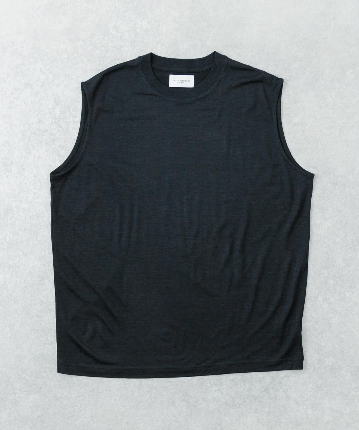 URBAN RESEARCH「new basic　WASHABLE MERINO WOOL NO-SLEEVE」|Tシャツ・カットソー|ネイビー